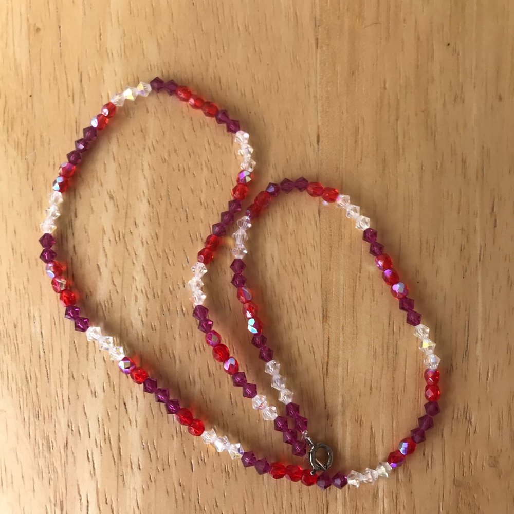 Austrian Crystal Handmade Beaded New Valentine Birthday Gift